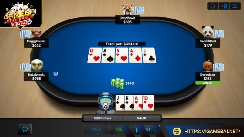 Tận hưởng ván cược với Poker online